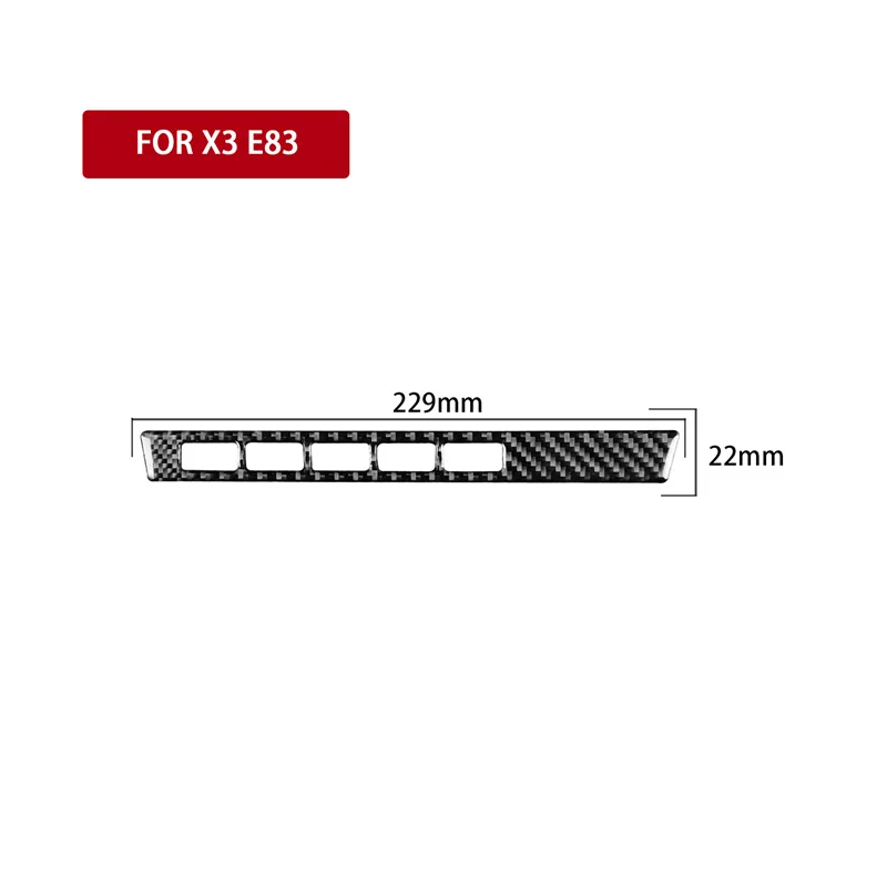 

Carbon Fiber Car Accessories Seat Heating DTC PDC Button Frame Trim For BMW X3 E83 2004 2005 2006 2007 2008 2009 2010 Sticker