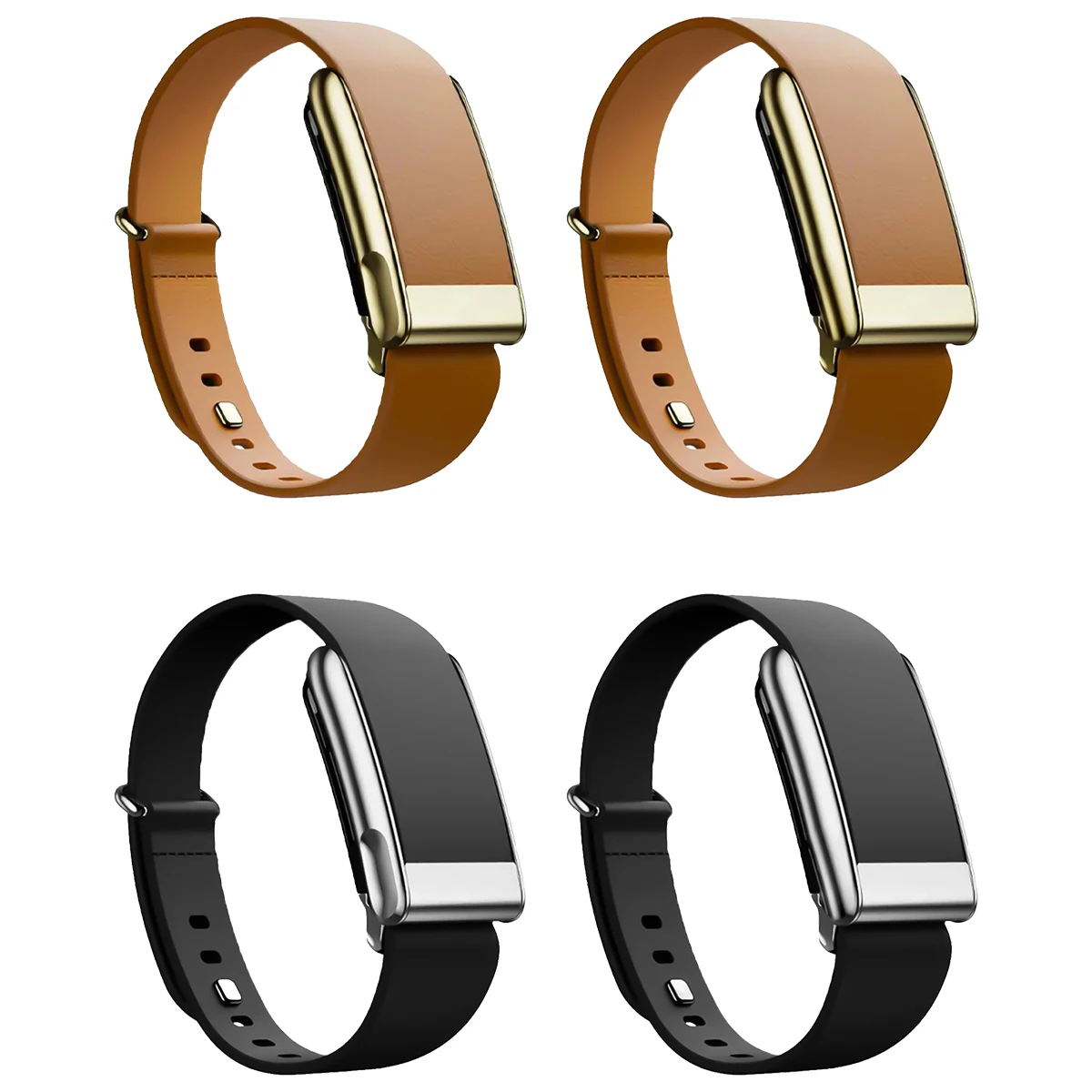 Luxury Leather Tapered Band - Premium Adjustable Strap Replacement