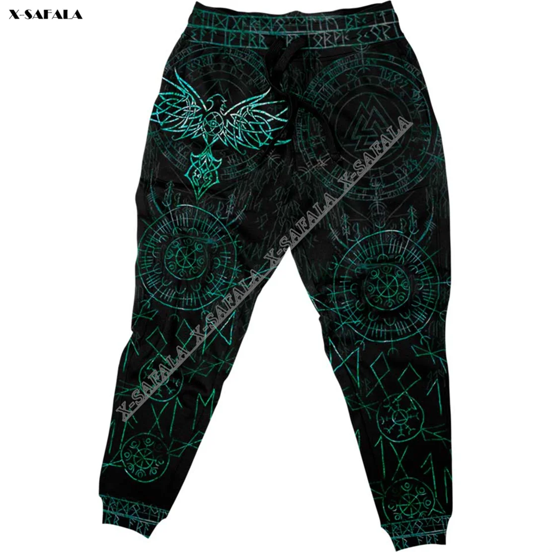 

Eagle Odin Viking Tattoo 3D Printed Trouser Men's Adult Sweatpants Jogger Sports Pant Drawstring Hip Hop Autumn Casual Gym Sport