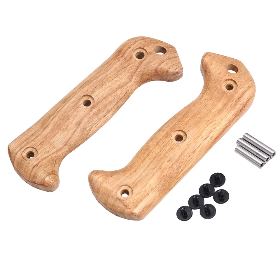 Natural Solid Wood Handle Patches for BK2 Knives