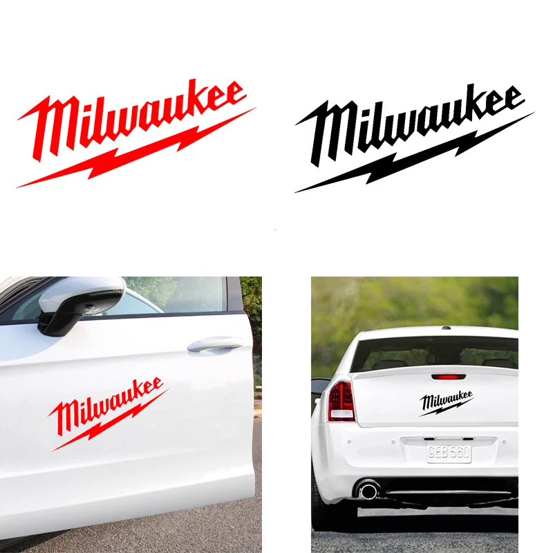

Hot Sell Text Decal Milwaukee Car Sticker Laptop Motorcycle PVC Vinyl Decal High Quality Car Accessories Decoration
