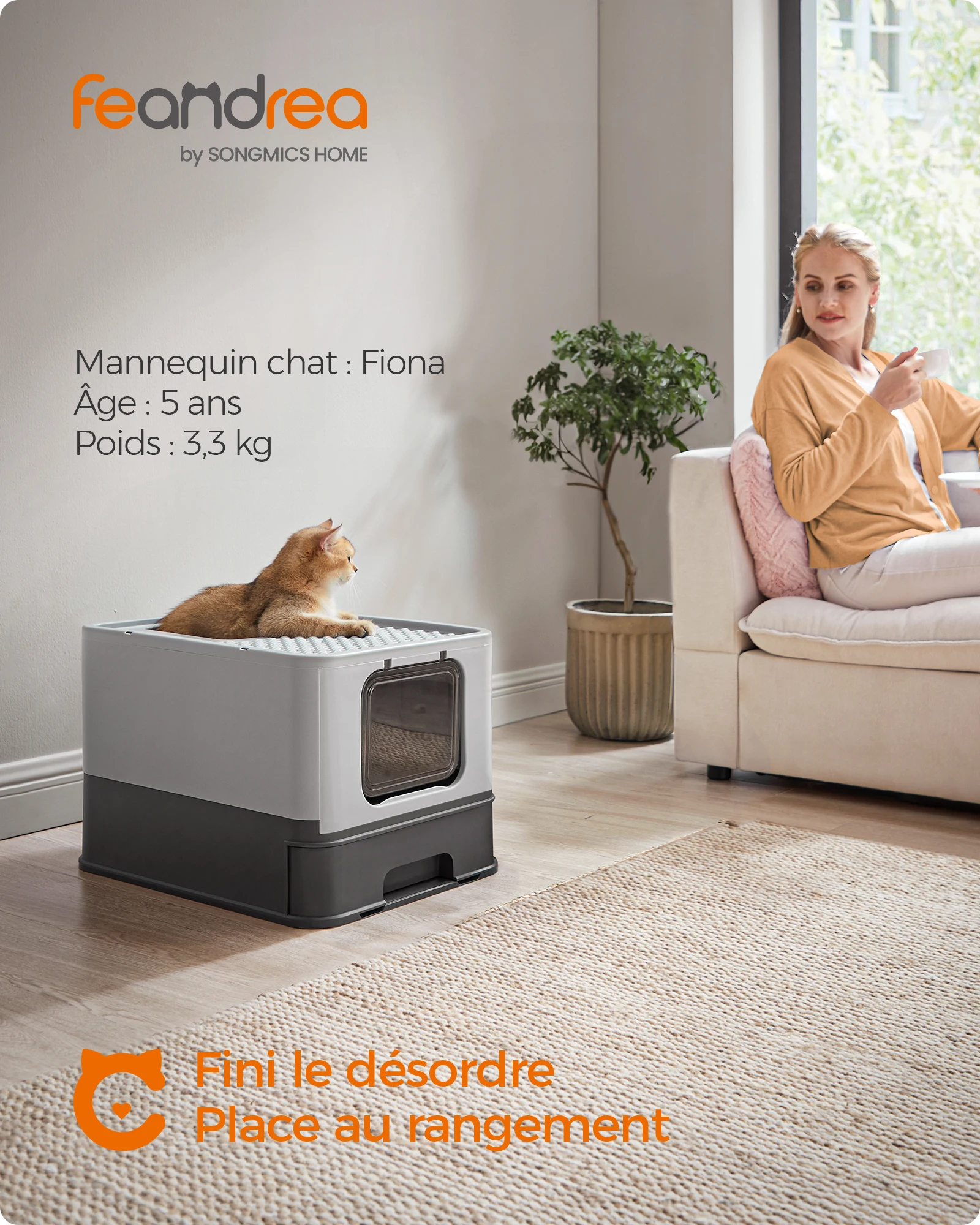 BAC LITIÈRE FRIDA MIX COULEUR - CHAT IMAC