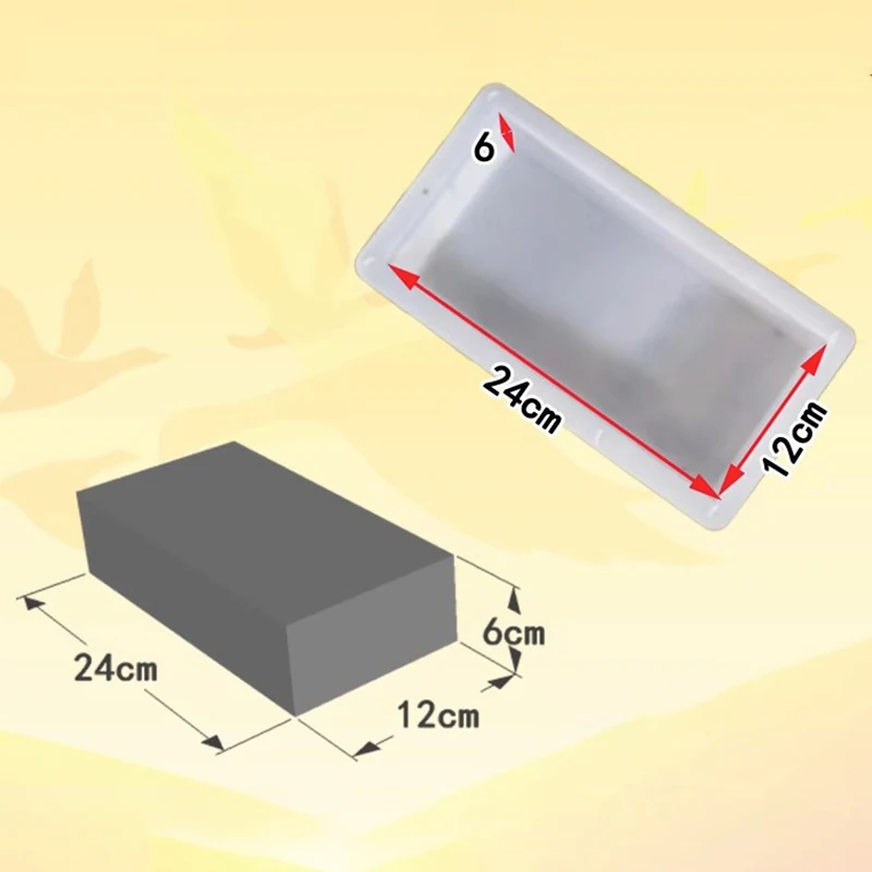 DIY Paving Brick Mould Rectangle Shaped Walk Maker Reusable Concrete Path Maker Mold Lawn Patio Yard Garden