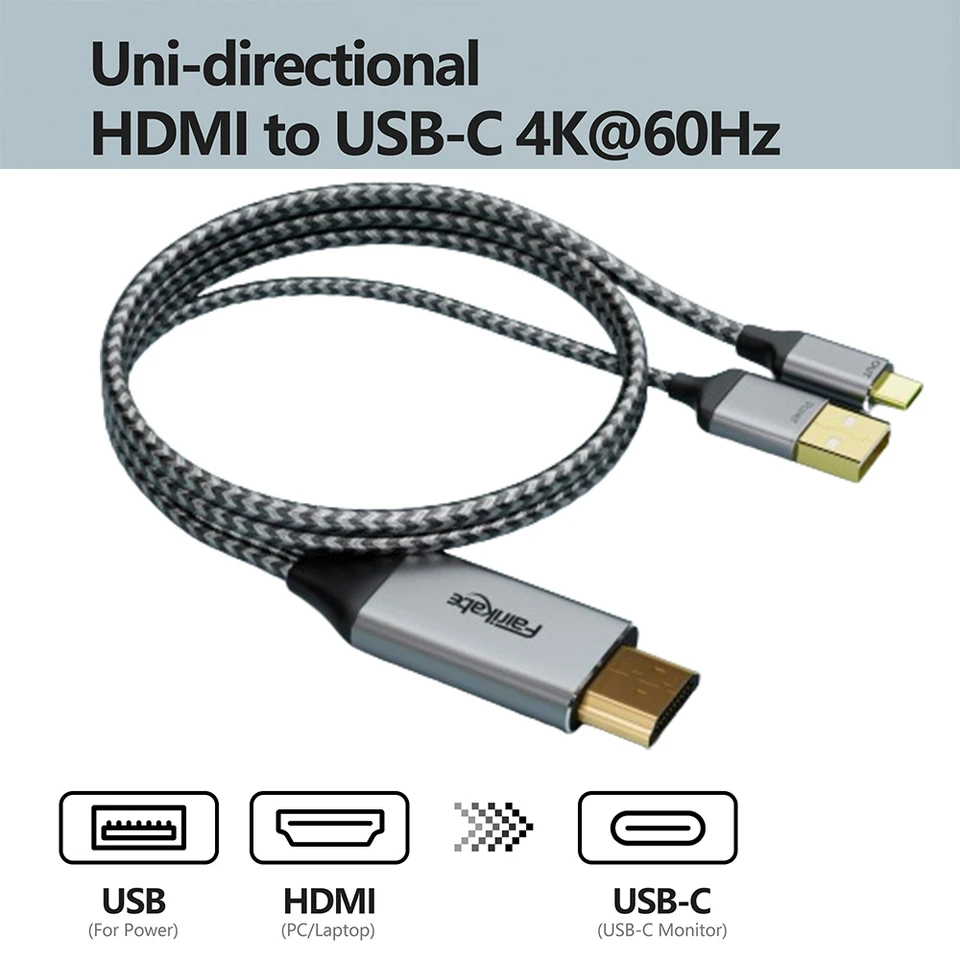 Adattatore HDMI A USB-C 4K 60Hz - Cavo Per Proiezione PC Su Monitor E TV, Chip LT6711A - Foto 4