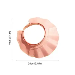 Silicone Hair Washing Shield and Shower Visor (Pink)