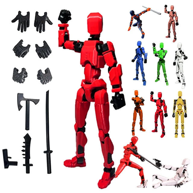 1PCS 13 Joints Figure Articulate Movable Dummy Doll Diy Assembly Toy 3D Printed Action Figure Stop Motion Animation Dummy 1