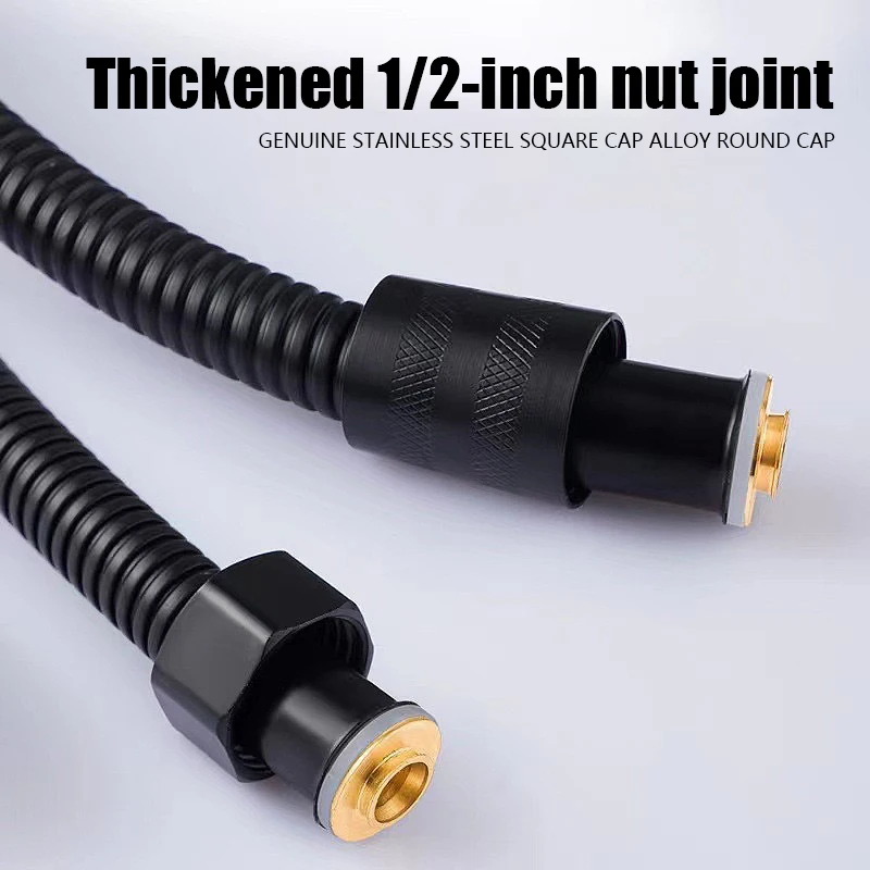 Stainless Steel Shower Hose Bathroom Shower Accessories Electroplated Hose Shower Hose Plumbing Hose Plumbing Supply Hose