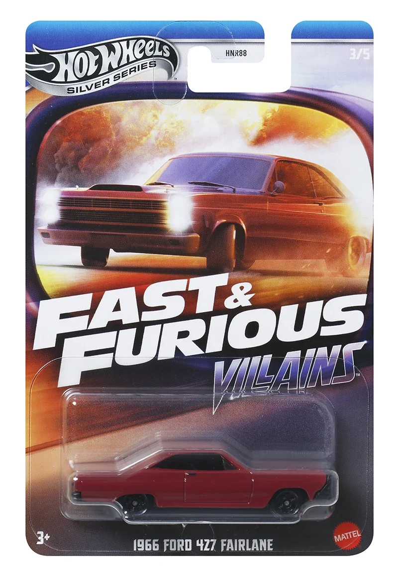 Hot Wheels Silver Car Fast & Furious Villains Themed Asst
