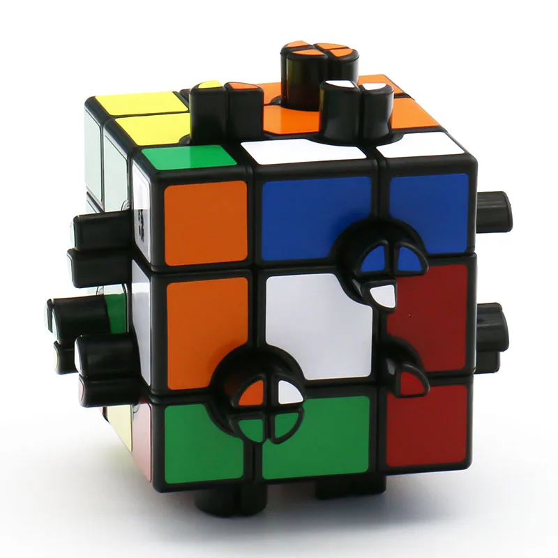 Calvin's Puzzle 3x3x3 Magic Cube Button Cube 3x3 Special-shaped Ring Magic Magic Puzzle Toy Cube Puzzle 3x3 Cube  Toys for Kids 4