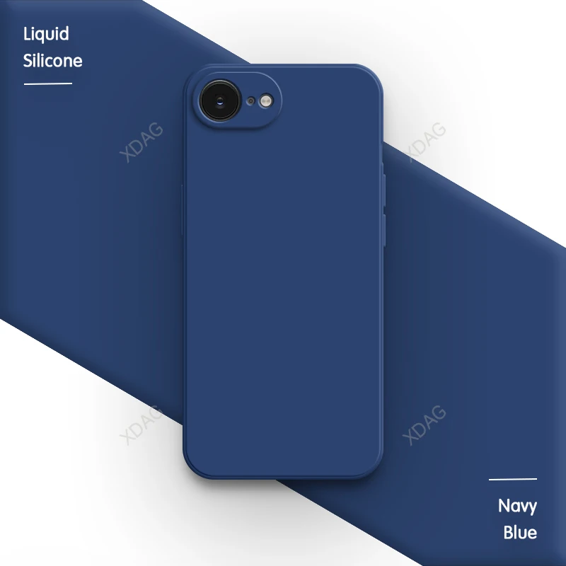 Sleek Silicone Back Cover - Classic Straight Edge Design