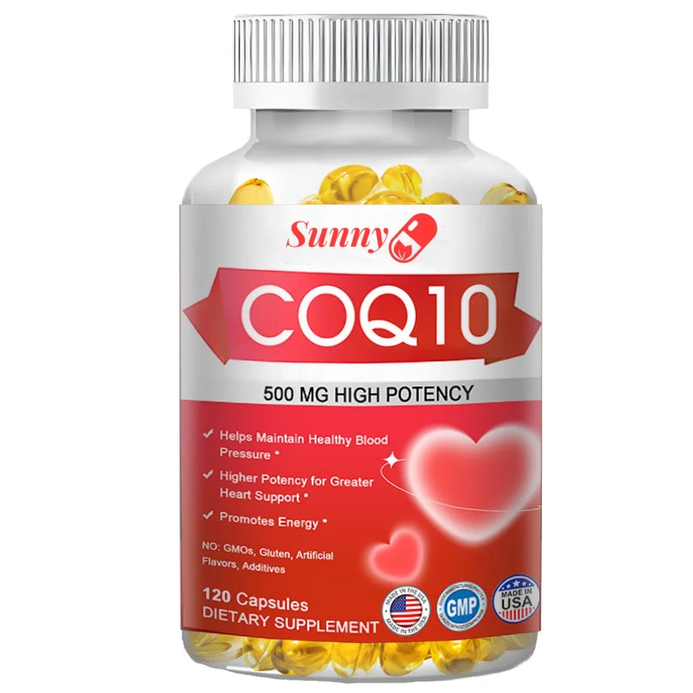 Coenzyme Q10 Capsules 500mg for Circulation Stress Health coq10 capsules