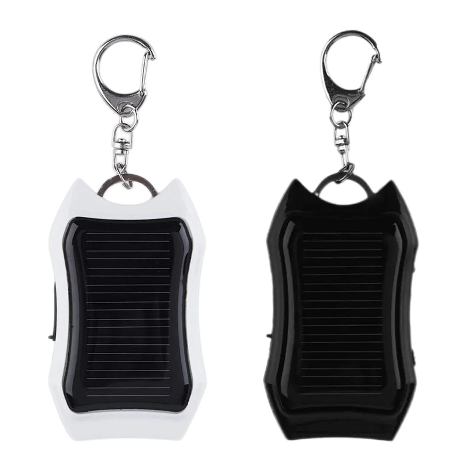 Keychain Emergency Power Banks with 3 LED Light Solar 950mAH Cell Phone Backup Power Bank Charging Equipment for Hiking Travel 2