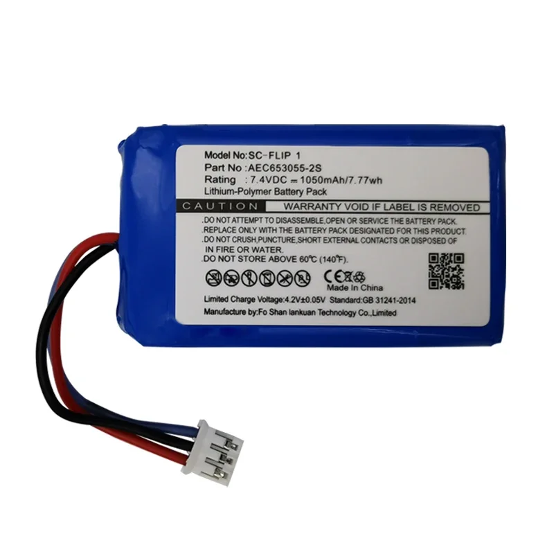2024 Years Original High Quality Speaker Battery (CS-JMD110SL) AEC653055-2S For JBL Flip 1 Flip1 Loudspeaker Rechargable Battery