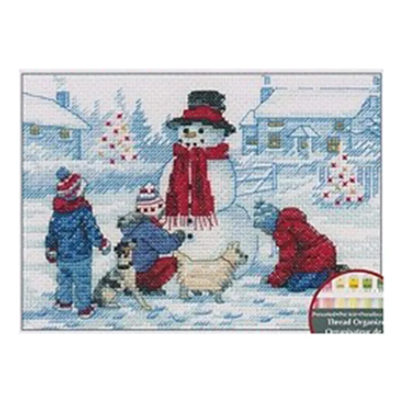 

ZZ6219 Home Fun Cross Stitch Kits Package Greeting Needlework Counted Kits New Style Joy Sunday Kits Embroidery Cross-stitch Set