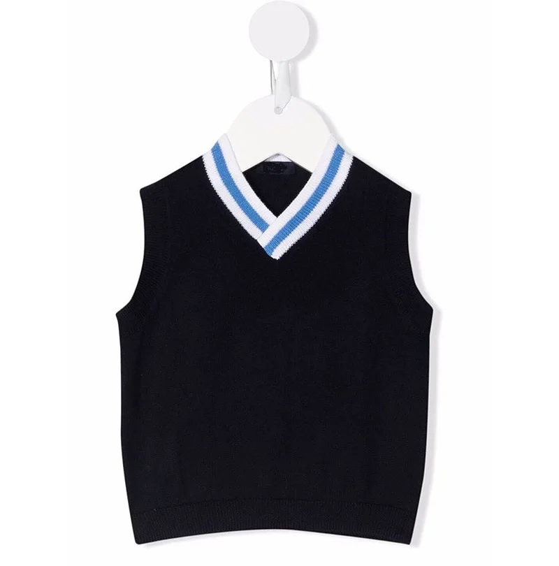 

Spring and Autumn Knitted Vest Boys' Sleeveless Sweater Vest 6m-6T