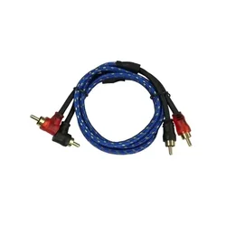 Premium Pure Copper Audio Cable for Car Subwoofer Amplifier System - 2RCA to 2RCA Signal Wire (Available in Various Lengths) (1 meter)