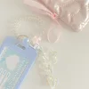 Women's Cute Card Cover Holder Flash Pink Blue Love Gradient Cool Card Star Pendant Keychain Bus Student ID Card Holder Case 6