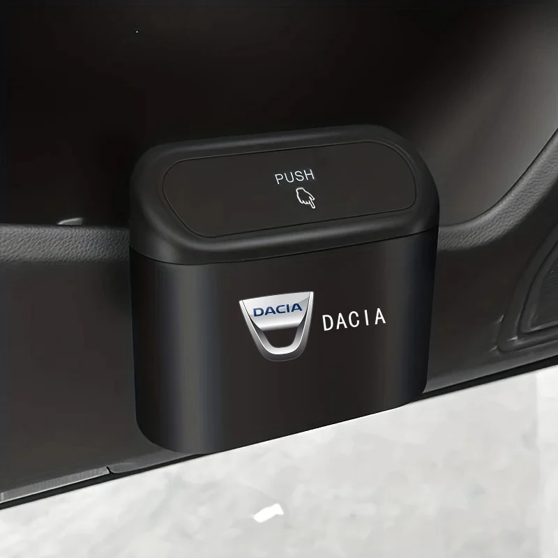 Portable Car Storage Box Car Trash Can Garbage Box Trash Bin For Dacia Duster Logan MCV Sandero Stepway Dokker Lodgy Accessories