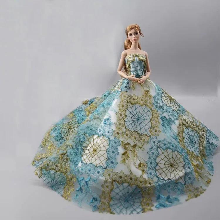 1 Set Doll Clothes 1:6 Scale Dress Gown Outfit for 11.5 Inch 30cm Doll Many Style for Choice Gifts for Girls Doll Accessories #8
