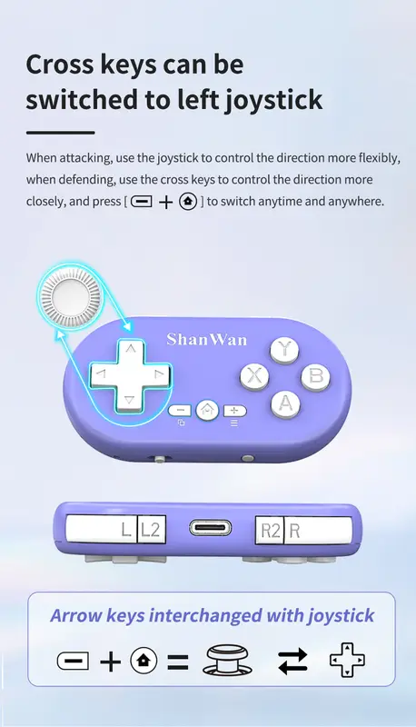 Mini Gamepad Gaming Control Bluetooth For iPhone Android PS4 PS3 Switch Xbox Mobile IOS PC TV Controller Wireless Game Pad Phone - Image 5