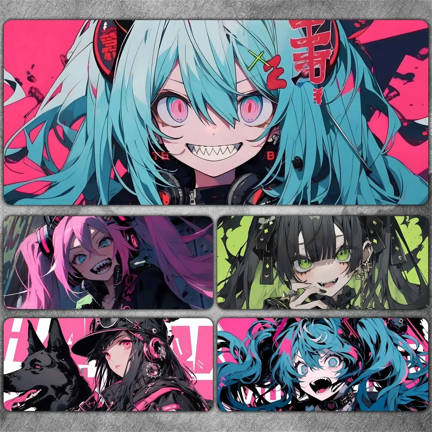 Anime Meninas de Borracha Mouse Pad Kawaii Non-slip Desk Mat Bonito Grande Jogo Mousepad Gamer hd Impressão Almofadas de Teclado Xxl