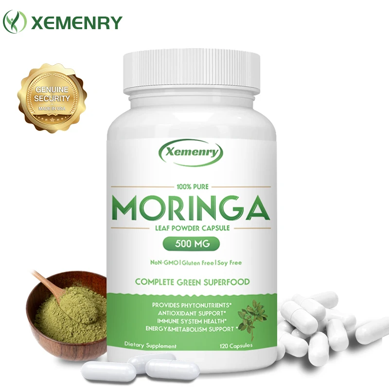 

Organic Moringa Capsules - Boost Energy, Metabolism and Immune Support