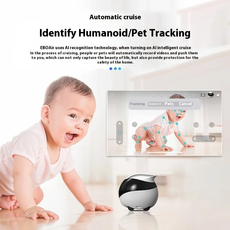 Enabot EBO Air EBO SE Intelligent Robot Wireless Camera Remote Monitoring Pet Companion Real Time Control Home