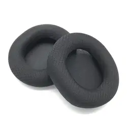 Premium Foam Cushion Ear Pads for Gaming Headsets - Set of 2 (Black)