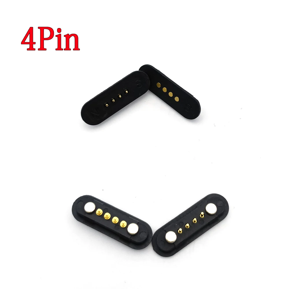Connettore Pogo Pin Caricato A Molla Ad Alta Corrente Maschio Femmina Connettore Magnetico Cc 4 Poli Pogopin
