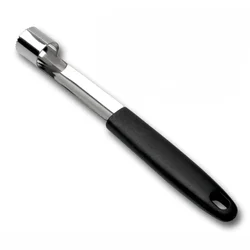 Enhanced Stainless Steel Fruit and Vegetable Corer and Slicer Tool (Black)