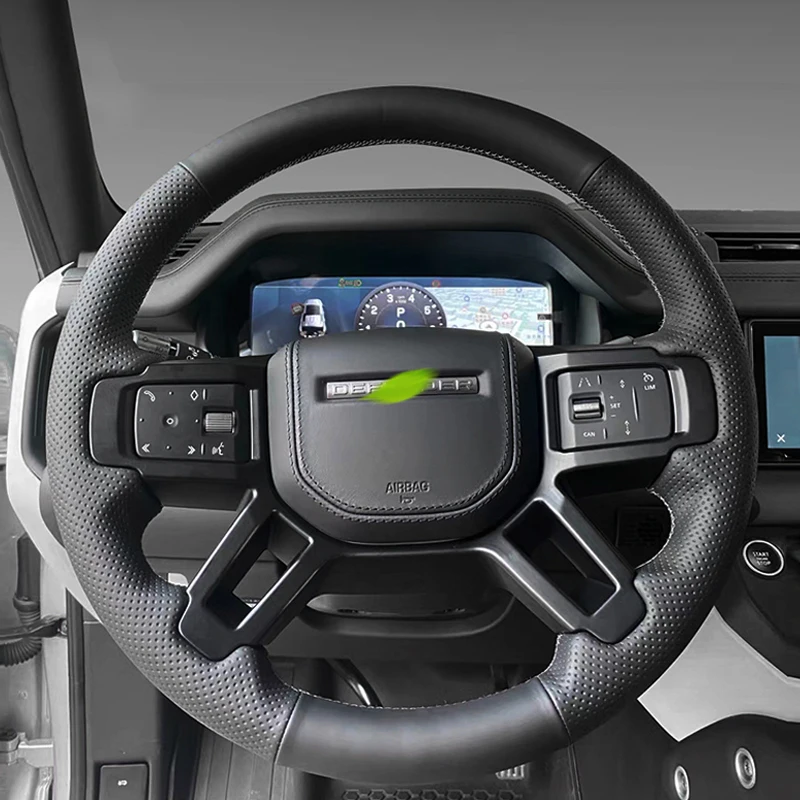 

Для Land Rover Defender 20-24 оригинальная Подлинная кожаная внутренняя отделка Автомобиля ручная строчка Нескользящая фотокожа