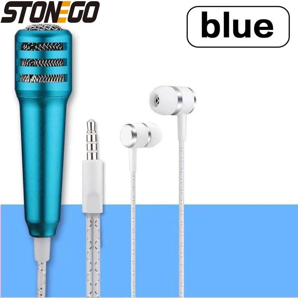 Mini Karaoke Microphone Portable Condenser Mic for Smartphone Tablet PC Stylish Handheld Singing Mic with Powerful Sound