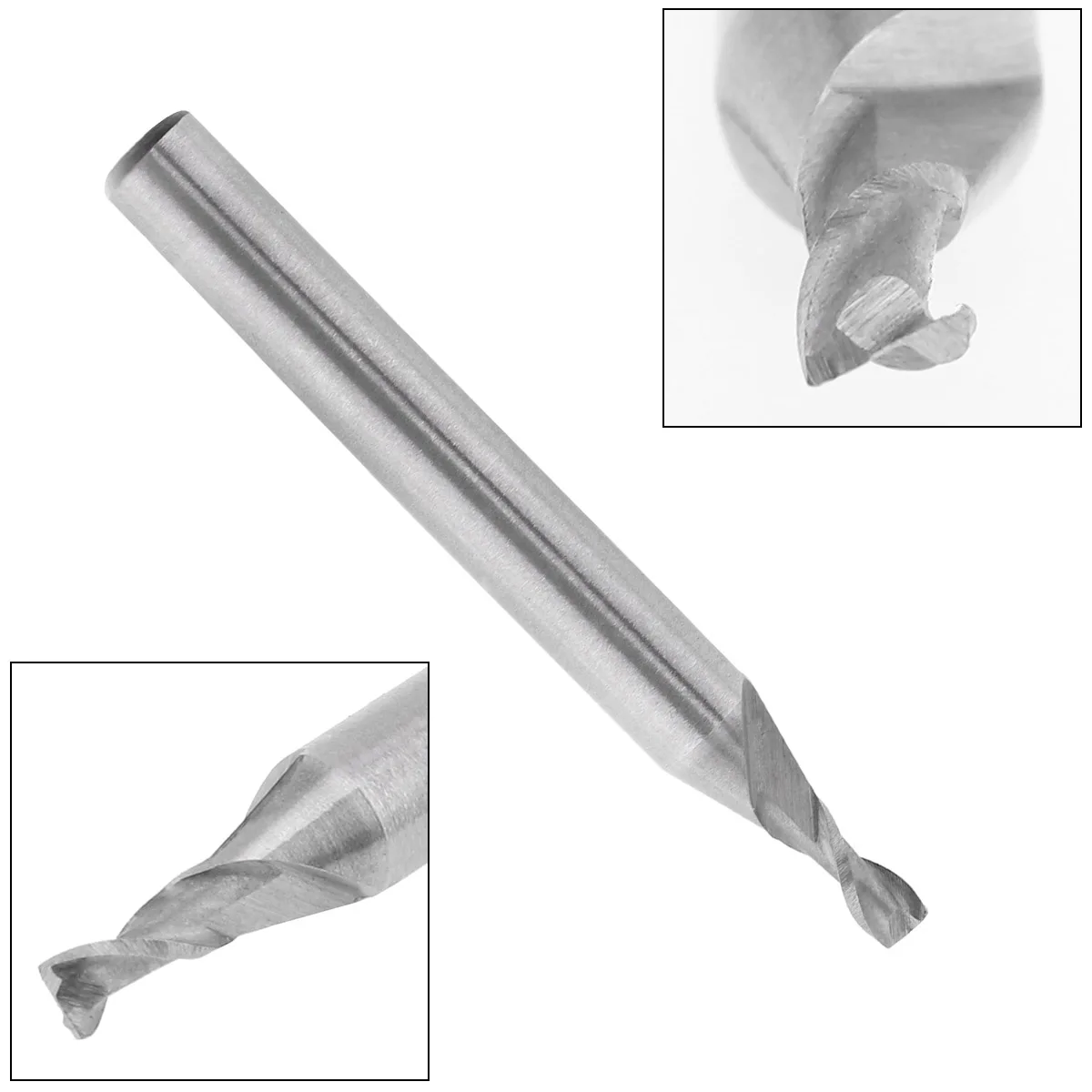 

3mm 2 Flute HSS End Mill Cutter with Super Hard Straight Shank for CNC Mold Processing HSS End Mill Cutter