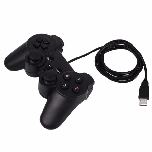 Manette De Jeu Avec Câble Usb, Contrôleur De Jeu Pour Winxp/win7/8/10,  Joystick Noir Pour Ordinateur Portable Windows - Gamepads - AliExpress