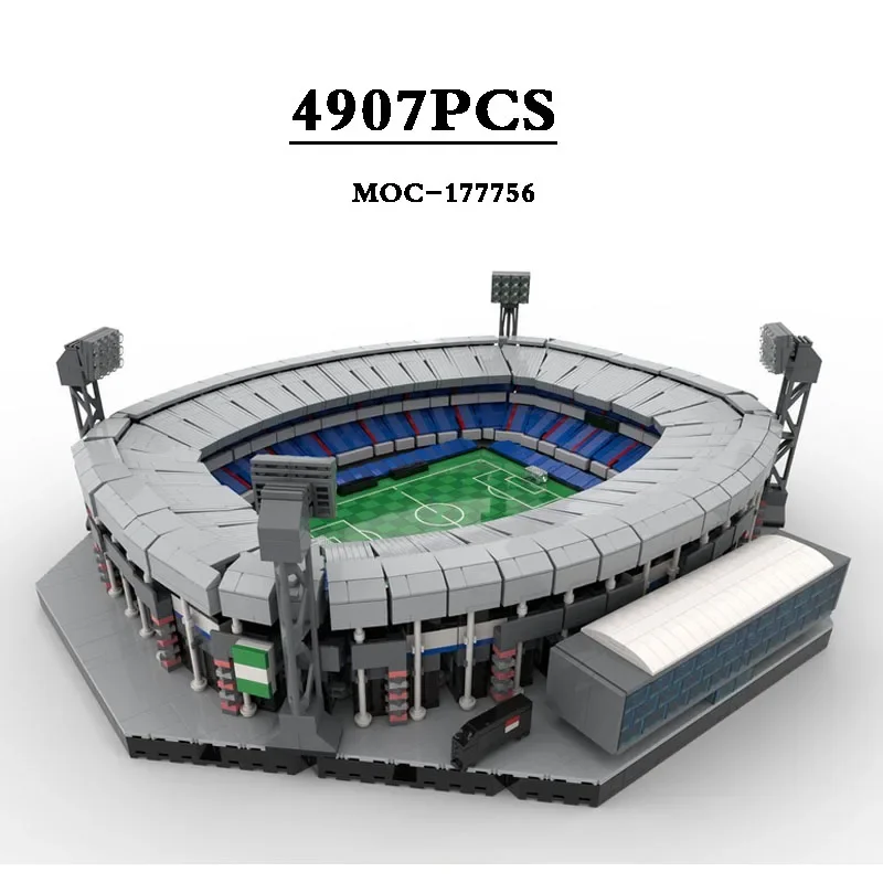 

Classic MOC-177756 Football Club 10284-1 Stadium 4907PCS Assembly Parts Difficult Building Block Toys DIY Christmas Gifts