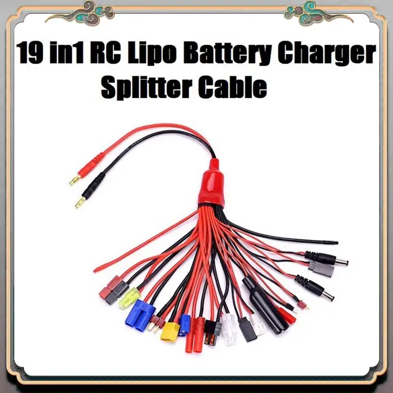 19 In1 RC Lipo Battery Charger Splitter Cable Adapter 4Mm Banana Plug To For Traxxas JST FUTABA XT60 EC3 EC5 Mcpx TAMIYA Durable