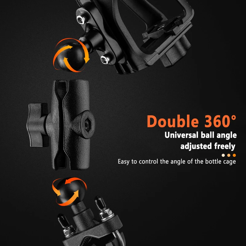 Motorcycle Bicycle Water Bottle Holder Support Adjustable