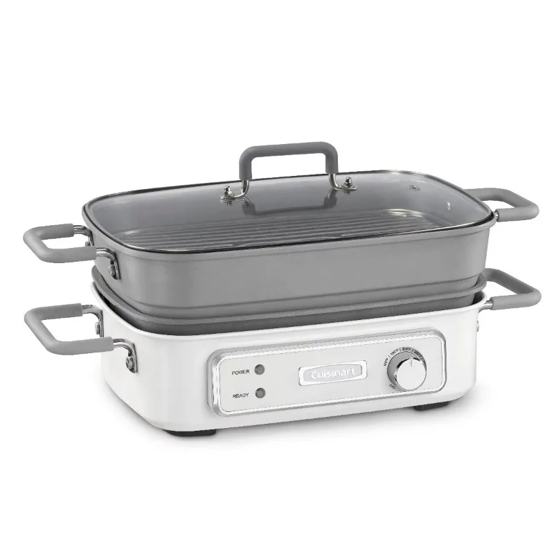 

5 Multifunctional Grill with Glass Lid