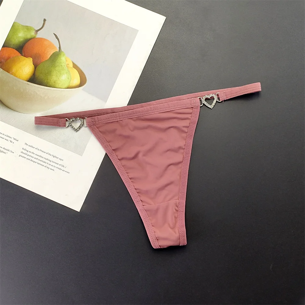 rhinestone strap thong flat lay