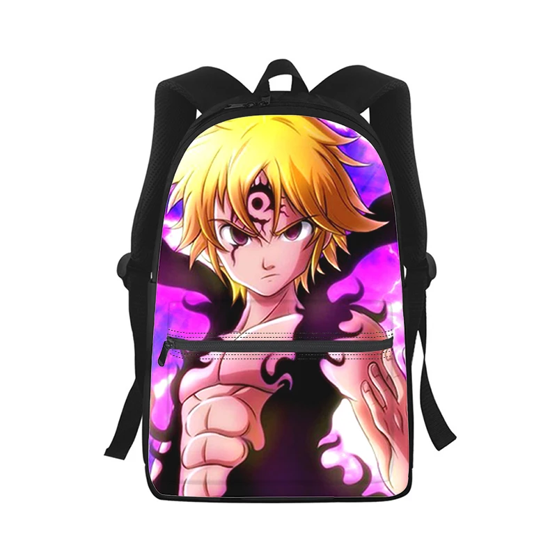 The Seven Deadly Sins Men Women Backpack 3D Print Fashion Student School Bag Laptop Backpack Kids Travel Shoulder Bag