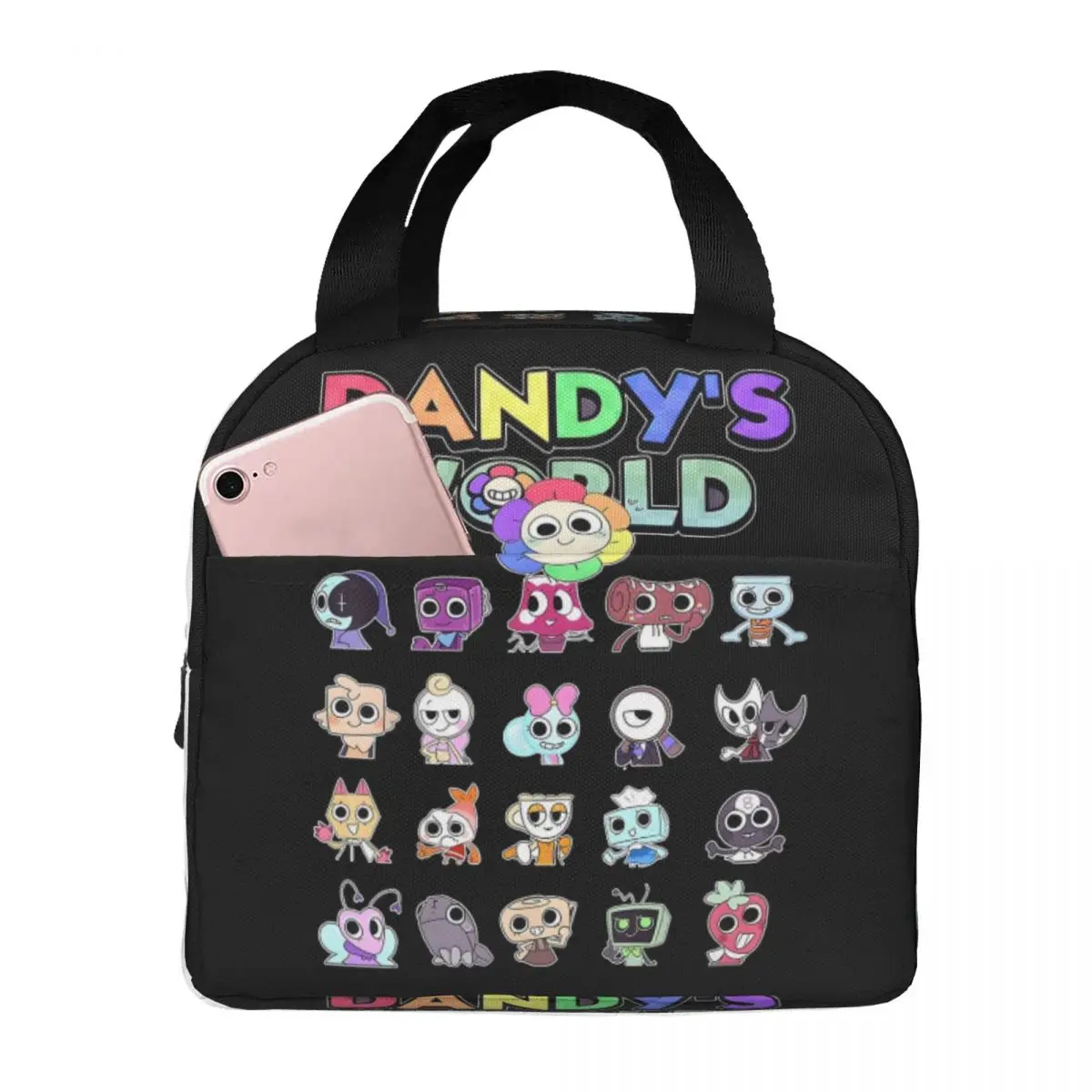 Dandy's World Insulated Lunch Bag Thermal Bag Meal Container Leakproof Tote Lunch Box Girl Boy Office Picnic