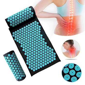 Acupuncture Massage Cushion Pillow Yoga Mat Muscle Tension Spike Pad Body Head Relieved Stress Pain Massager for Yoga