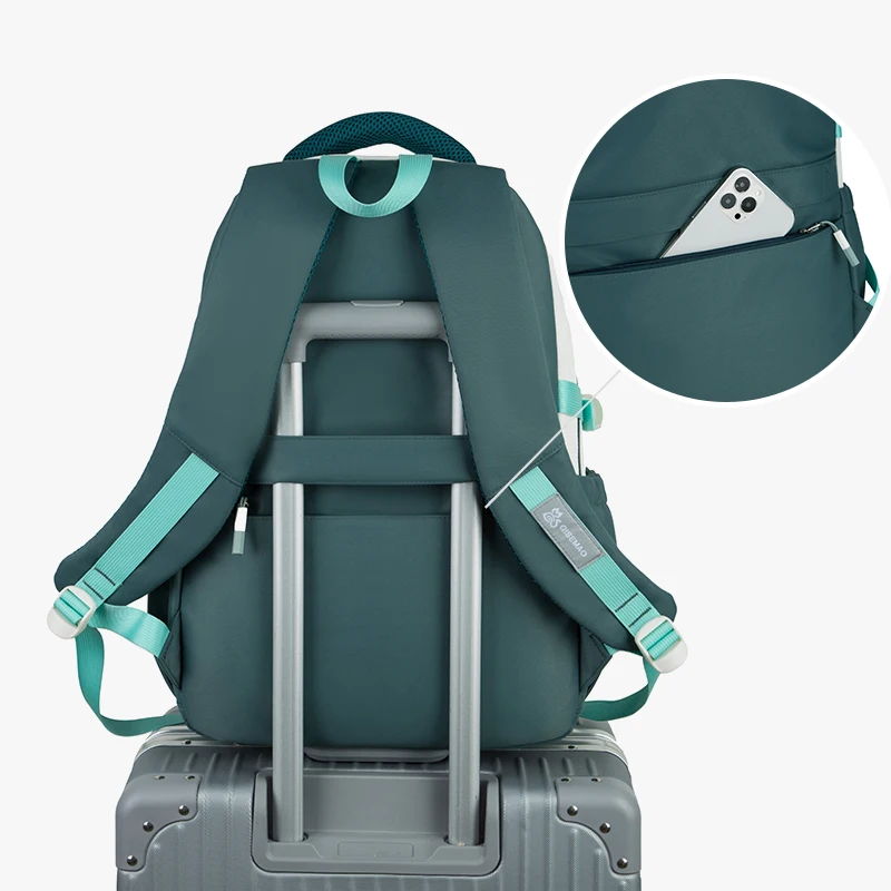 Junior High School Student Schoolbag Female 2024 New Large Capacity Strong and Durable High Value Backpack Cute Girl Backpack