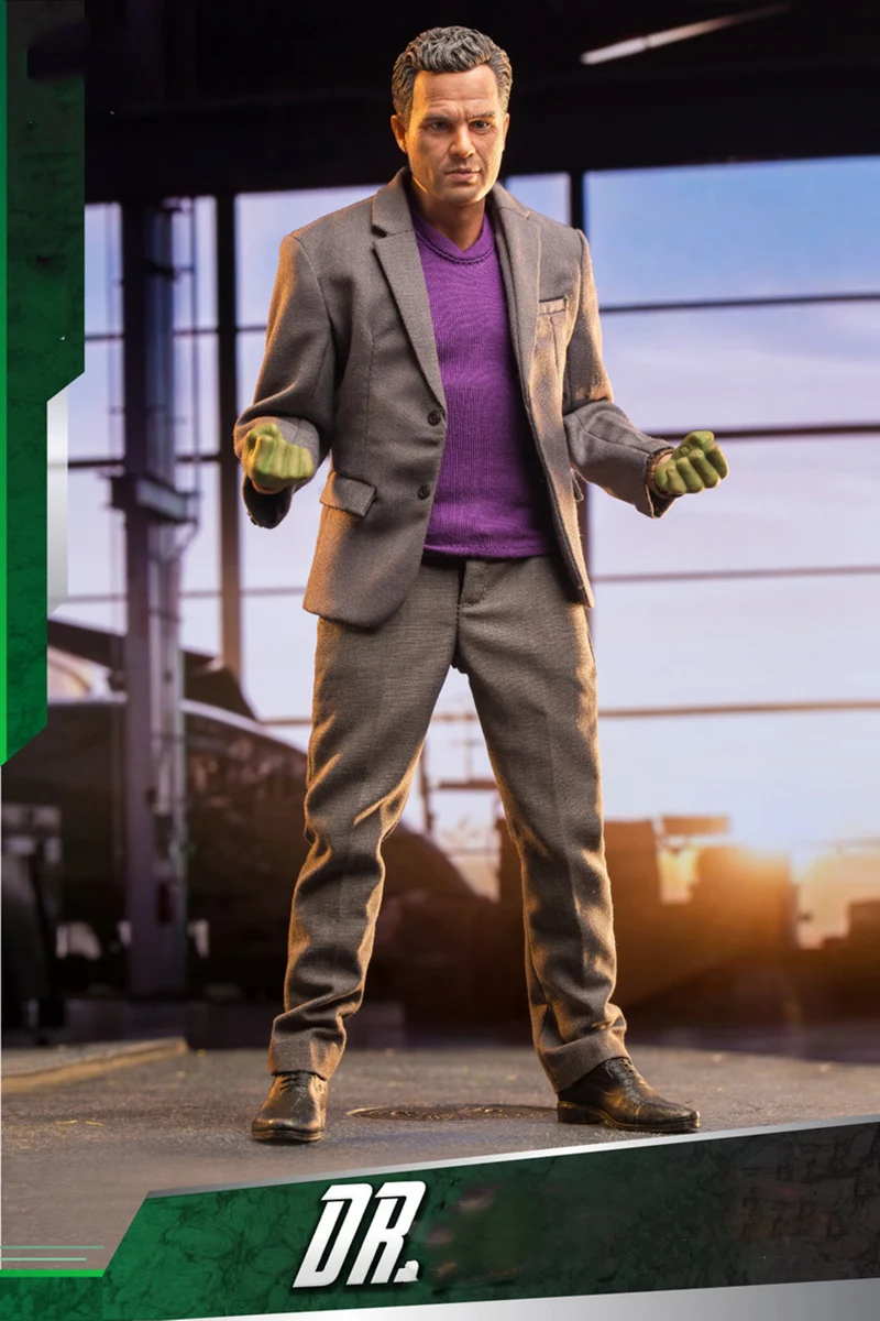 

1/6 Scale Action Figure Doll Mark Alan Ruffalo Green Doctor Bruce 12" Super Flexible Collectible Figure Model Toys