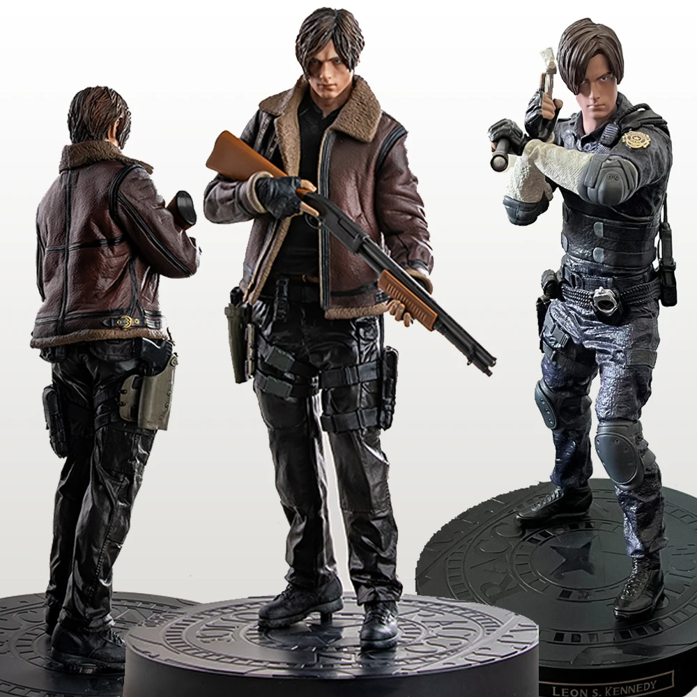 Biohazard Leon Scott Kennedy Anime Figure Brown Jacket Evil Police