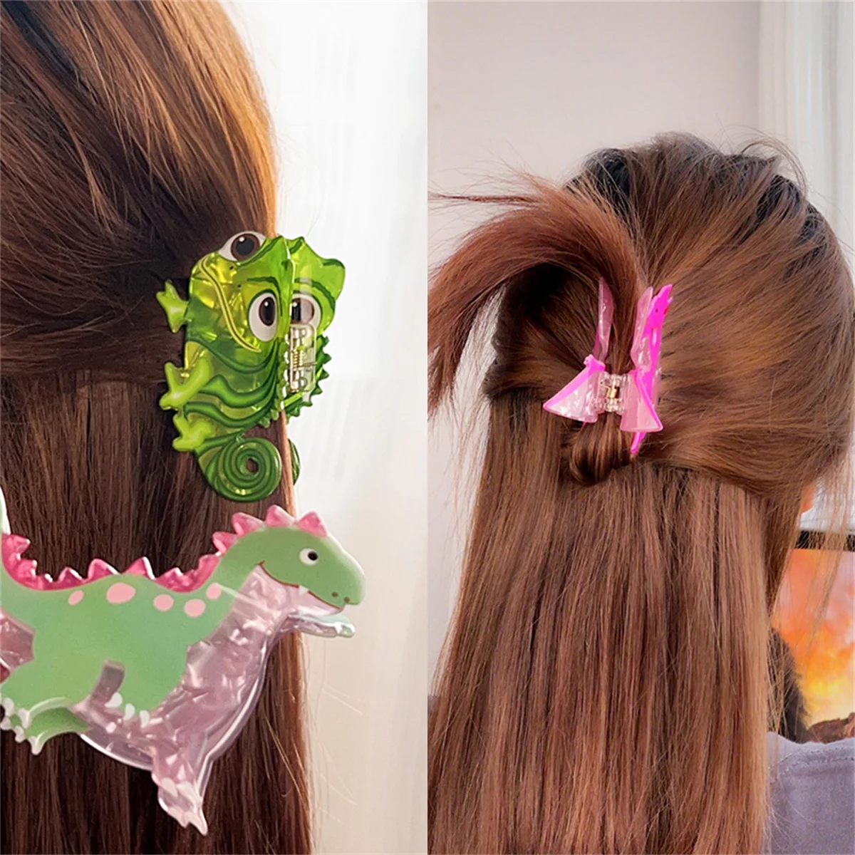 Cartoon Dinosaur Hair Clip 2