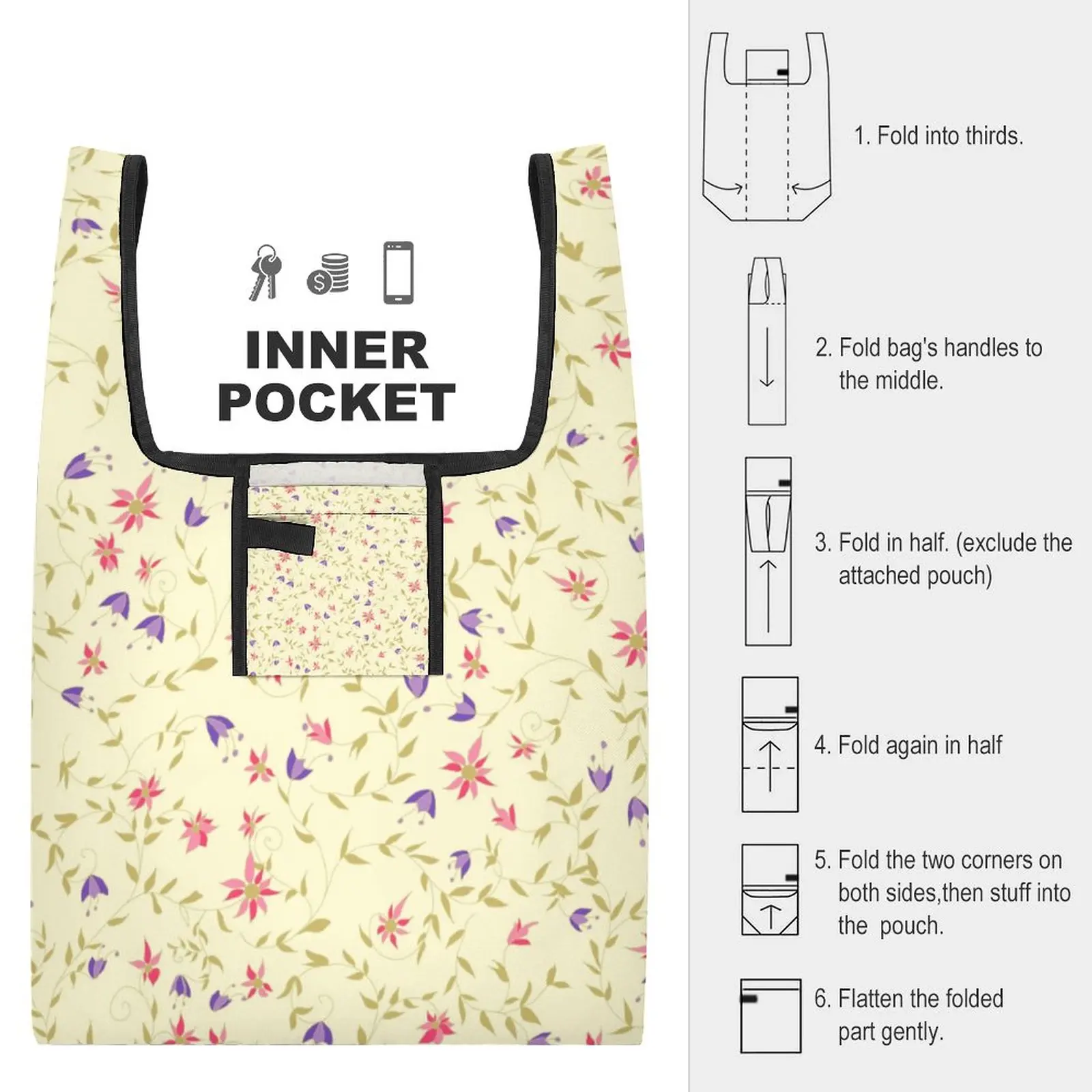 Waterproof Foldable Shopping Bags Handbag Straps for Crossbody Big Shopper Bag Welcome Tote Bags Plain Totebag Basic Bag