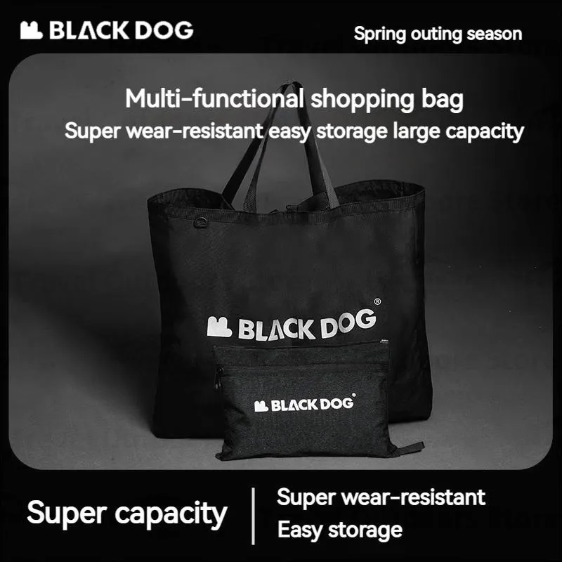 Naturehike BLACKDOG Storage Bag Camping Folded Ultralight Waterproof Sports Bag Outdoor Picnic Travel 900D Oxford Cloth Handbag