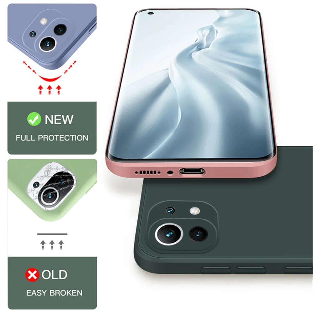 Luxury Soft Liquid Silicone Couples Phone Case