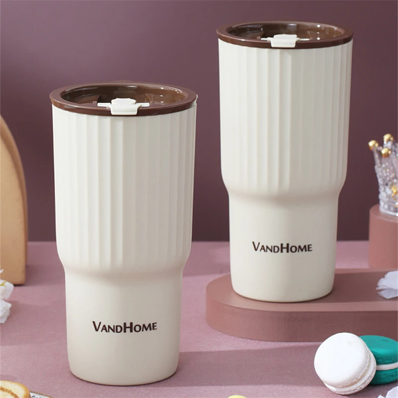 

650ML Japanese Style Coffee Cup Portable Plastic Water Cups Reusable Eco-friendly Mug Office Fashionable Tea Milk Cafe Bottle